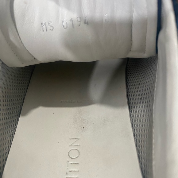 Louis Vuitton Blue Leather Sneakers - Picture 7 of 10